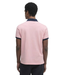 Barbour Mens Lynmouth Tipped Polo Shirt Mineral Pink