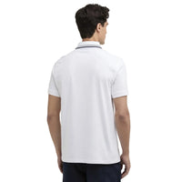 Barbour International Mens Burnwood Tipped Polo Shirt White