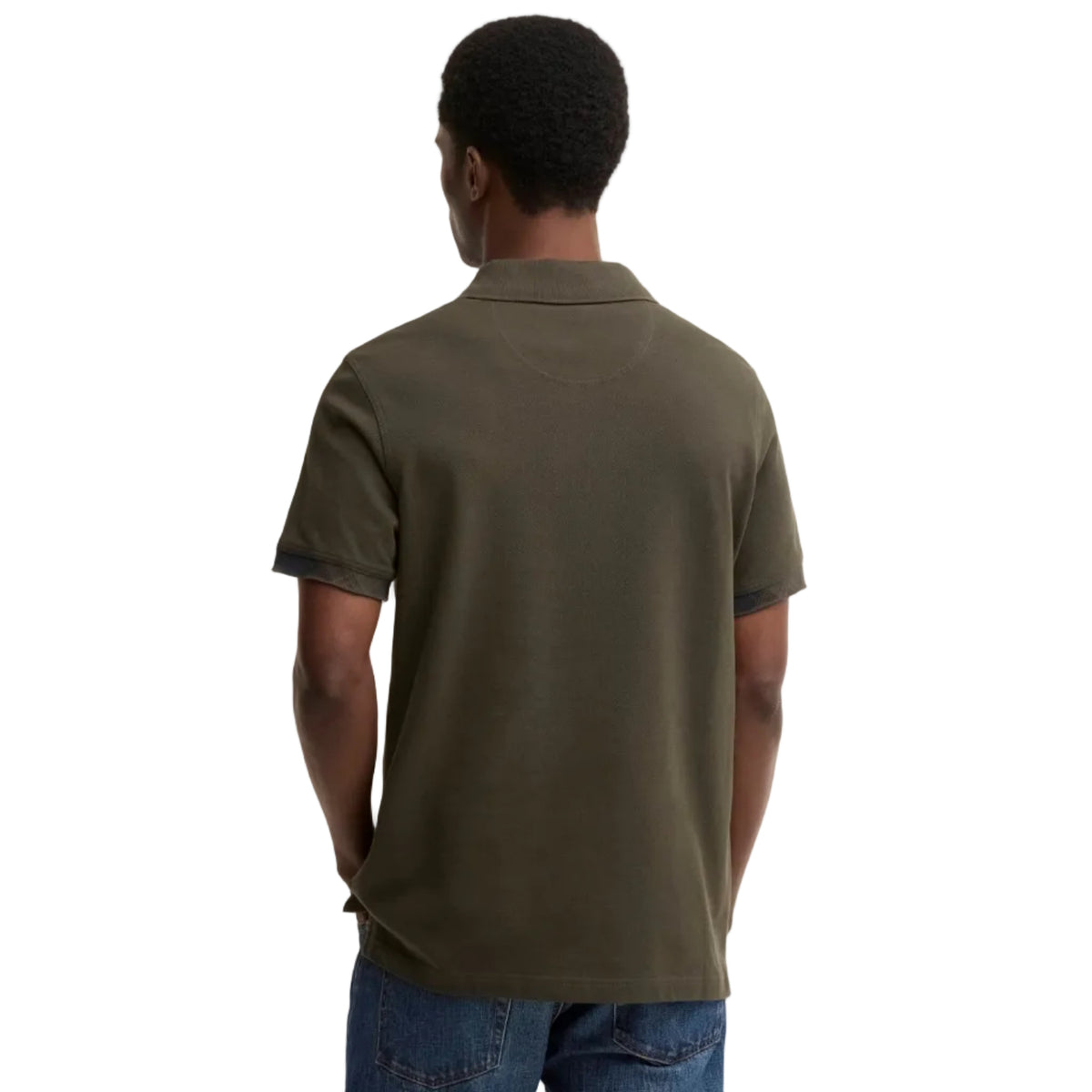 Barbour Mens Tailored Polo Shirt Stanford Sage