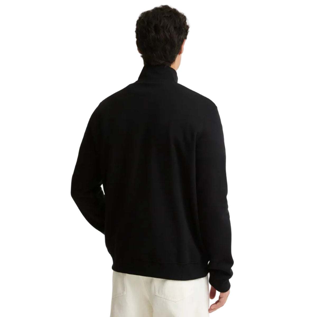 Barbour International Mens Half Zip Essential Sweatshirt Black