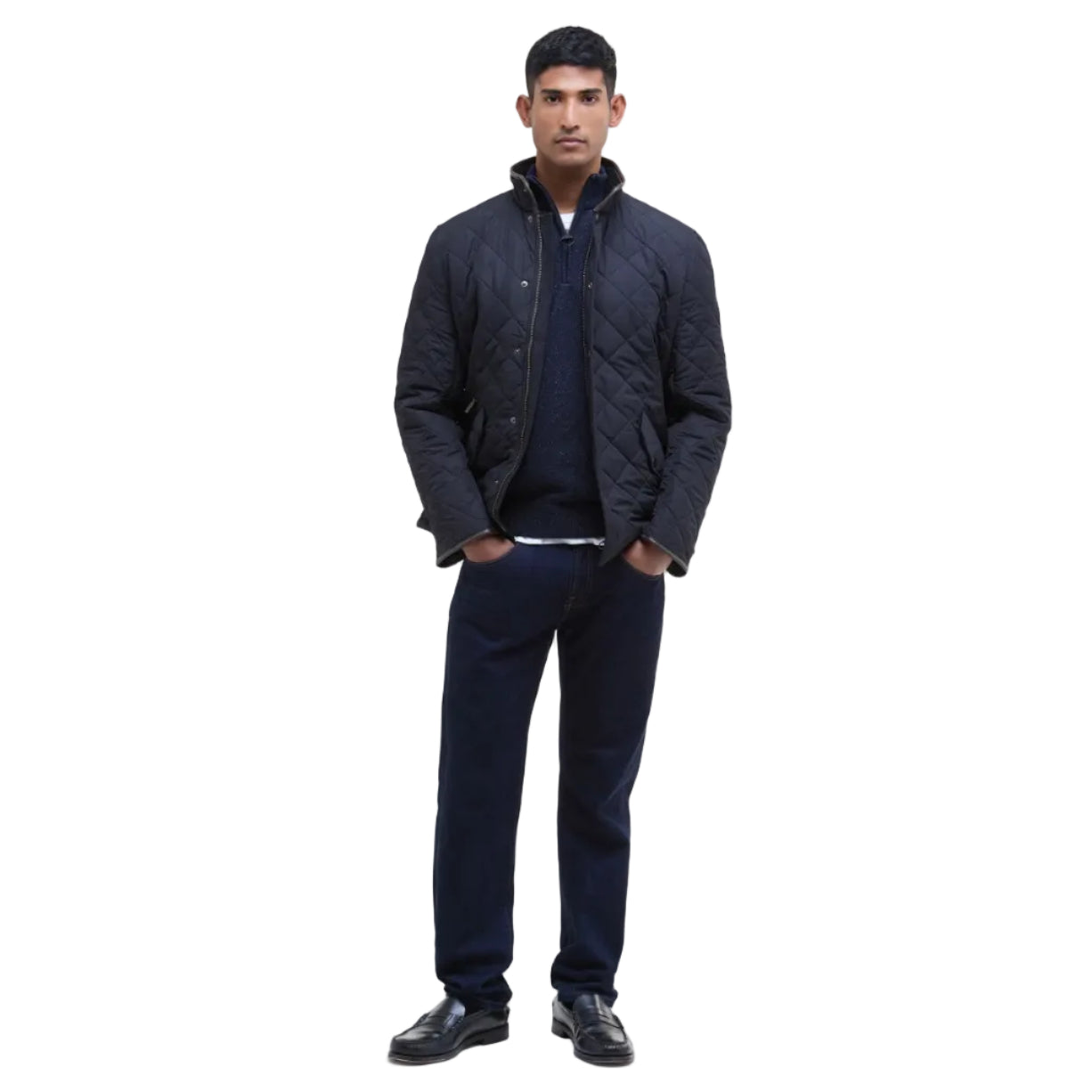 Barbour men's navy quilted jacket
