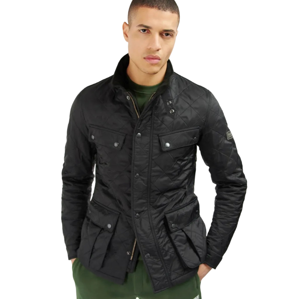 Barbour men's black quilted jacket
