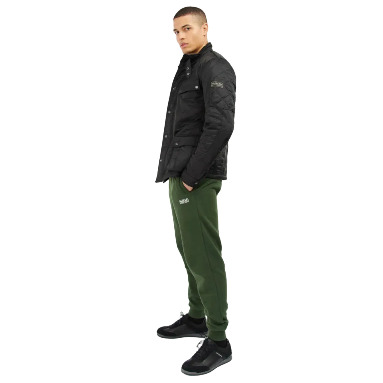 Barbour men's black quilted jacket