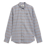 Barbour Mens Shirt Rickwood Tailored Gingham Stone