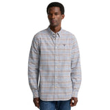 Barbour Mens Shirt Rickwood Tailored Gingham Stone