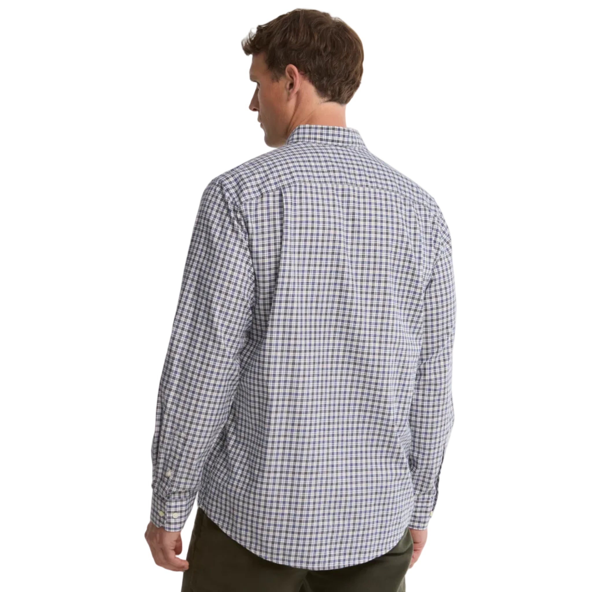 Barbour Mens Shirt William Regular Fit Checked Navy