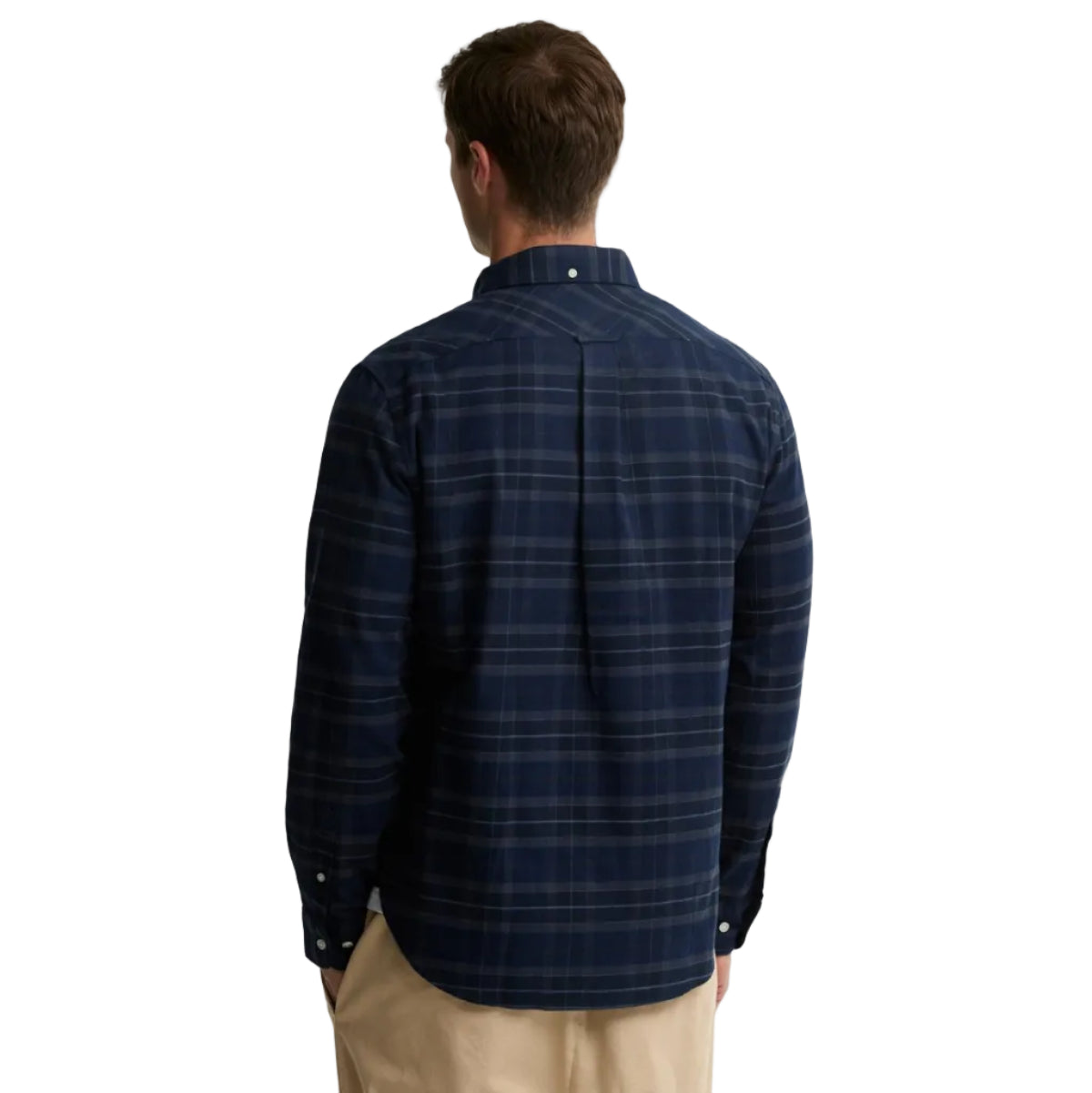 Barbour Mens Shirt Mineral Tartan Authentic Midnight Loch