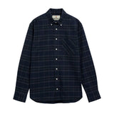 Barbour Mens Shirt Mineral Tartan Authentic Midnight Loch