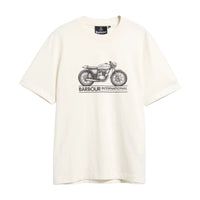 Barbour International Mens T-Shirt Triton Whisper White