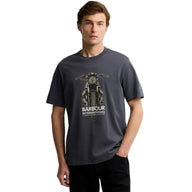 Barbour International Mens T-Shirt Causey Asphalt