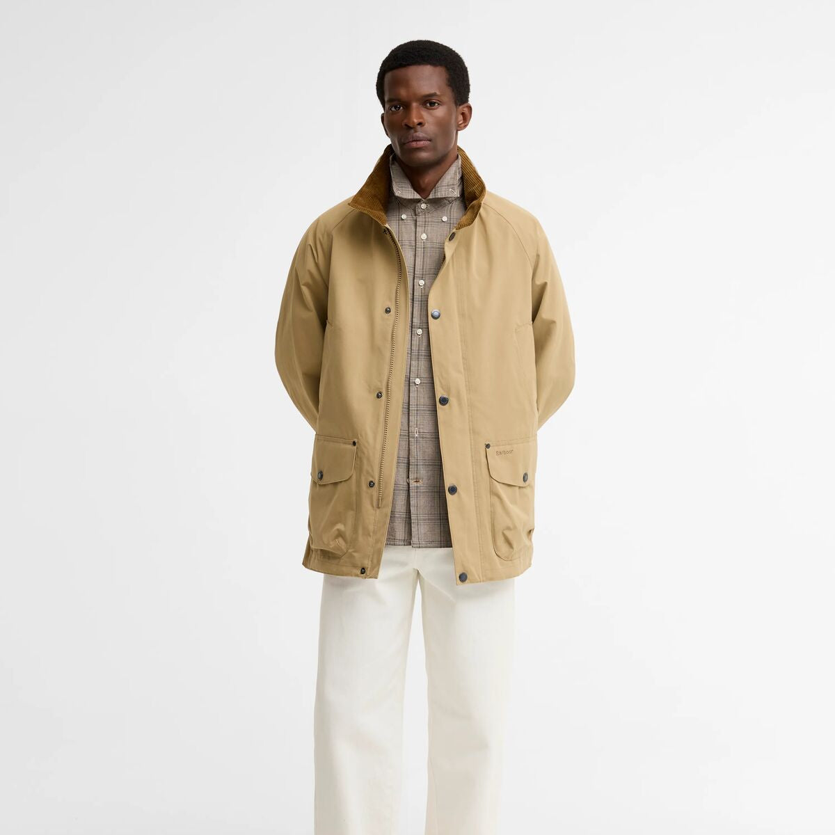 Barbour Mens Jacket Modern Bedale Waterproof Sandstone
