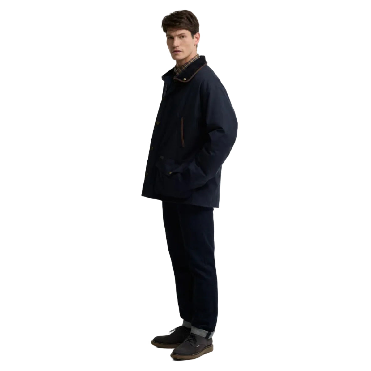 Barbour Mens Jacket Bromfield Waterproof Navy
