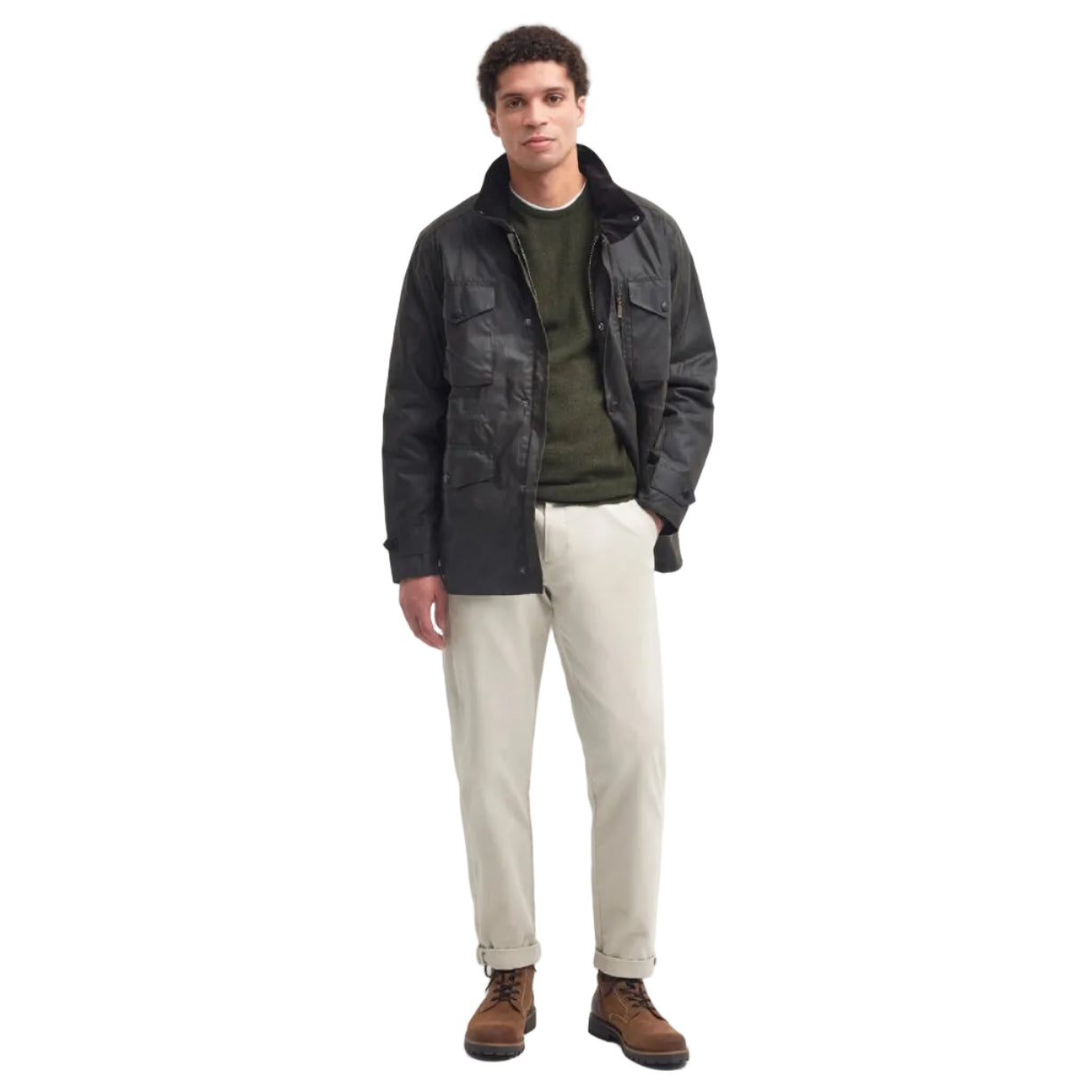 Barbour Mens Jacket Sapper Wax Olive