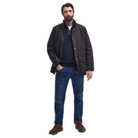 Barbour Hereford men's rustic waxed cotton jacket with corduroy collar