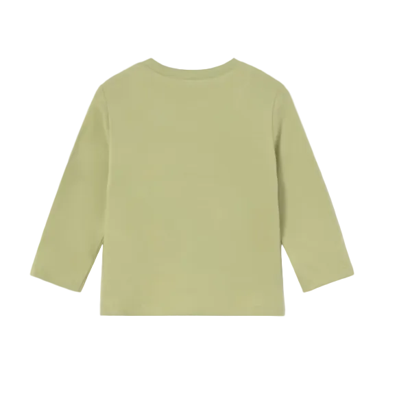 Mayoral baby boys' oregano green dinosaur print t-shirt