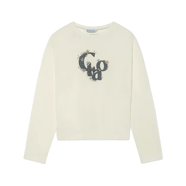 Mayoral Girls T-Shirt Basic Cream