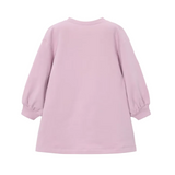 Mayoral girls' mauve pink screen-printed sweatshirt dress