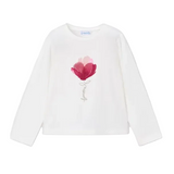 Mayoral Girls T-Shirt Natural Raspberry