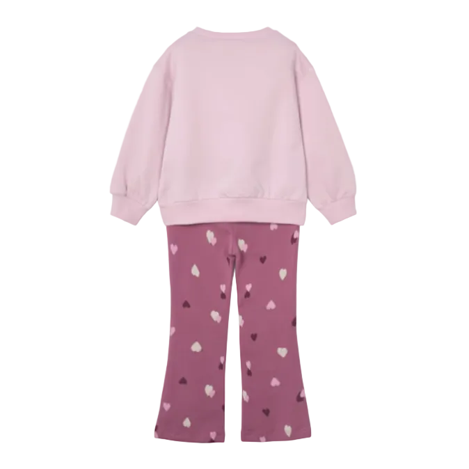 Mayoral girls' violet legging and sweatshirt set