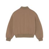 Mayoral girls' camel zip-up hoodie with pockets