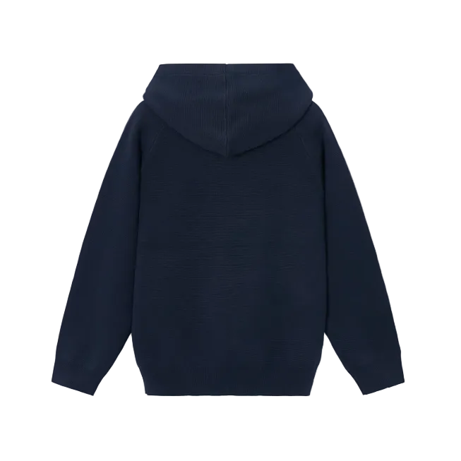 Mayoral boys' navy textured knit hooded jumper