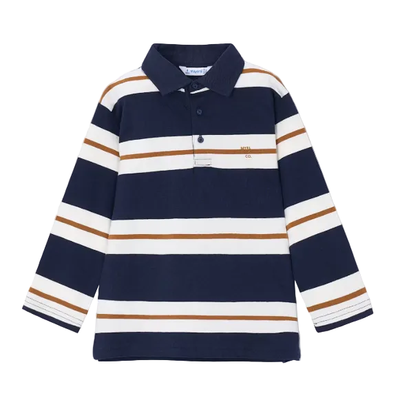 Mayoral boys' ink navy polo shirt