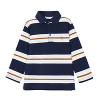Mayoral boys' ink navy polo shirt