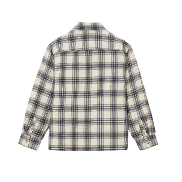Mayoral boys' natural cream check shirt
