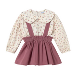 Mayoral girls' violet two piece top and skirt set