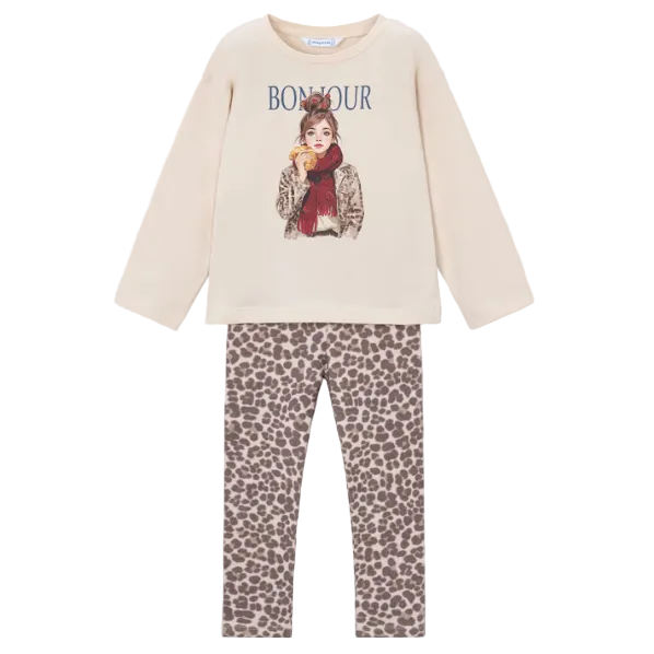 Mayoral Girls 2 Piece Set 4734 Chestnut