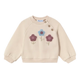 Mayoral girls' tofu cream three piece gilet, sweatshirt and jogger set