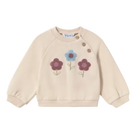 Mayoral girls' tofu cream three piece gilet, sweatshirt and jogger set