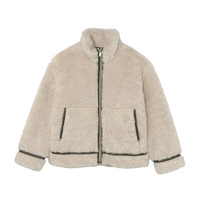 Mayoral Girls Coat Sheepskin Almond