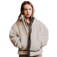 Mayoral Girls Coat Sheepskin Almond