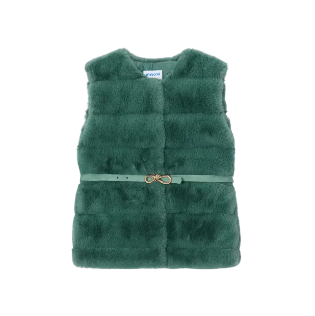 Mayoral girls' bayleaf green gilet