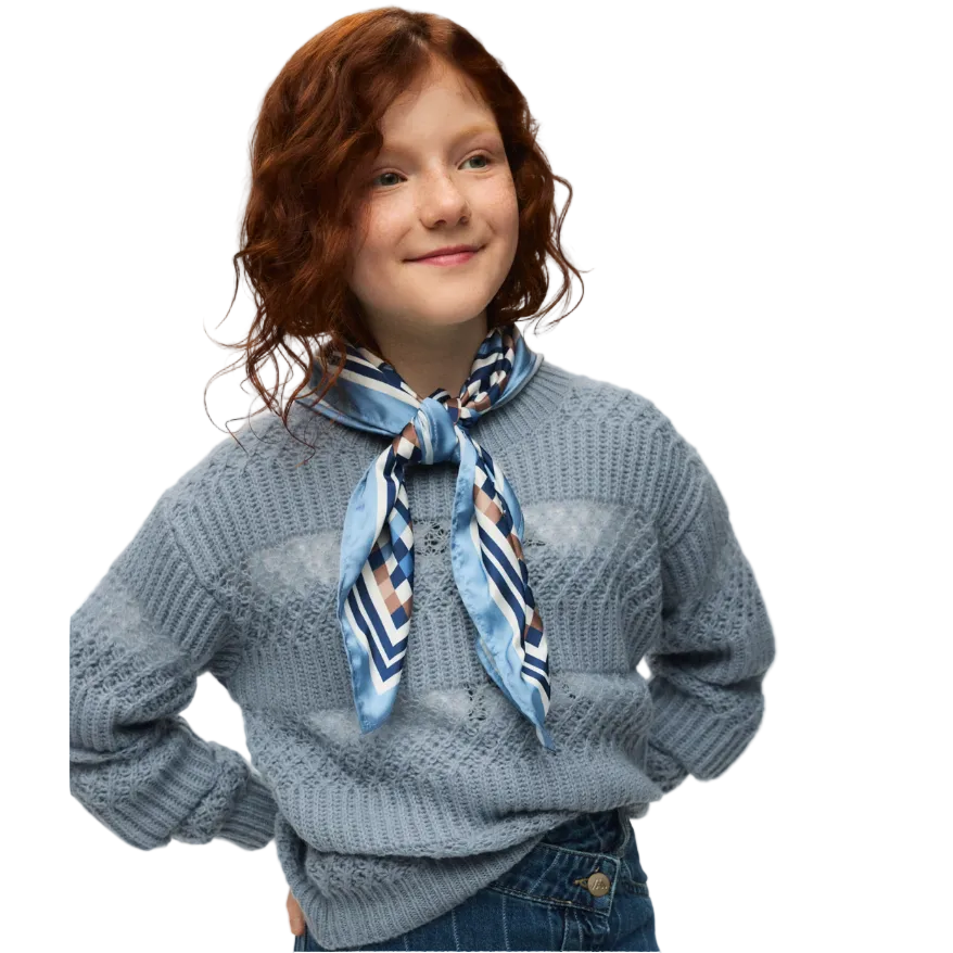 Mayoral Girls Knit Jumper 7335 Iceberg