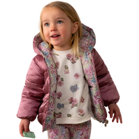 Mayoral Girls Reversible Coat 2437 Violet