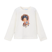 Mayoral Girls Top 4003 Natural