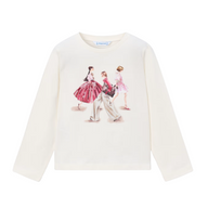 Mayoral Girls Top 4035 Natural/Petal