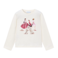 Mayoral Girls Top 4035 Natural/Petal