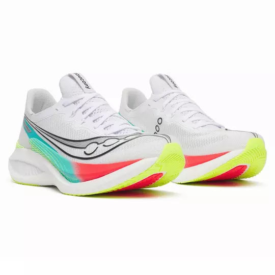 Saucony Mens Trainer Endorphin Pro 5 White/Multi