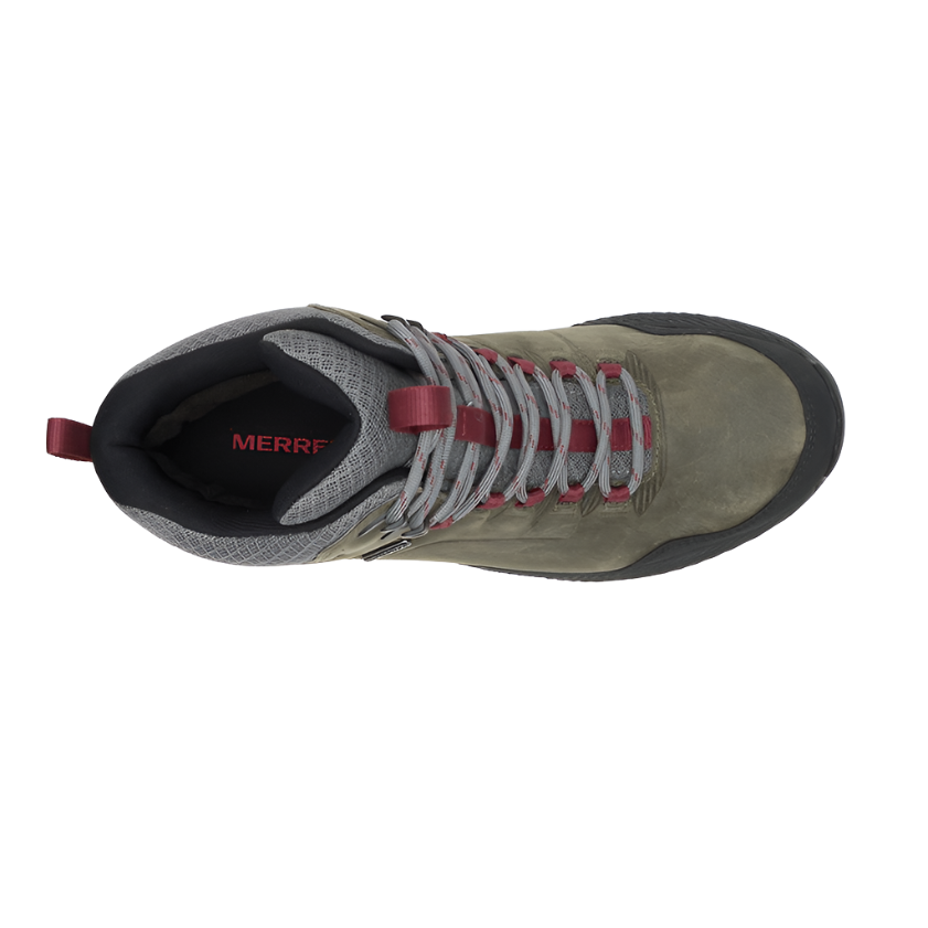 Merrell Mens Hiking Boot Forestbound Mid WP Merrell Grey Donaghys