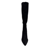Miss Elastic women's black long leg boot