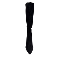 Miss Elastic women's black long leg boot