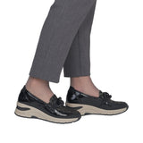 Rieker Womens Shoe N9350-00 Black Combination