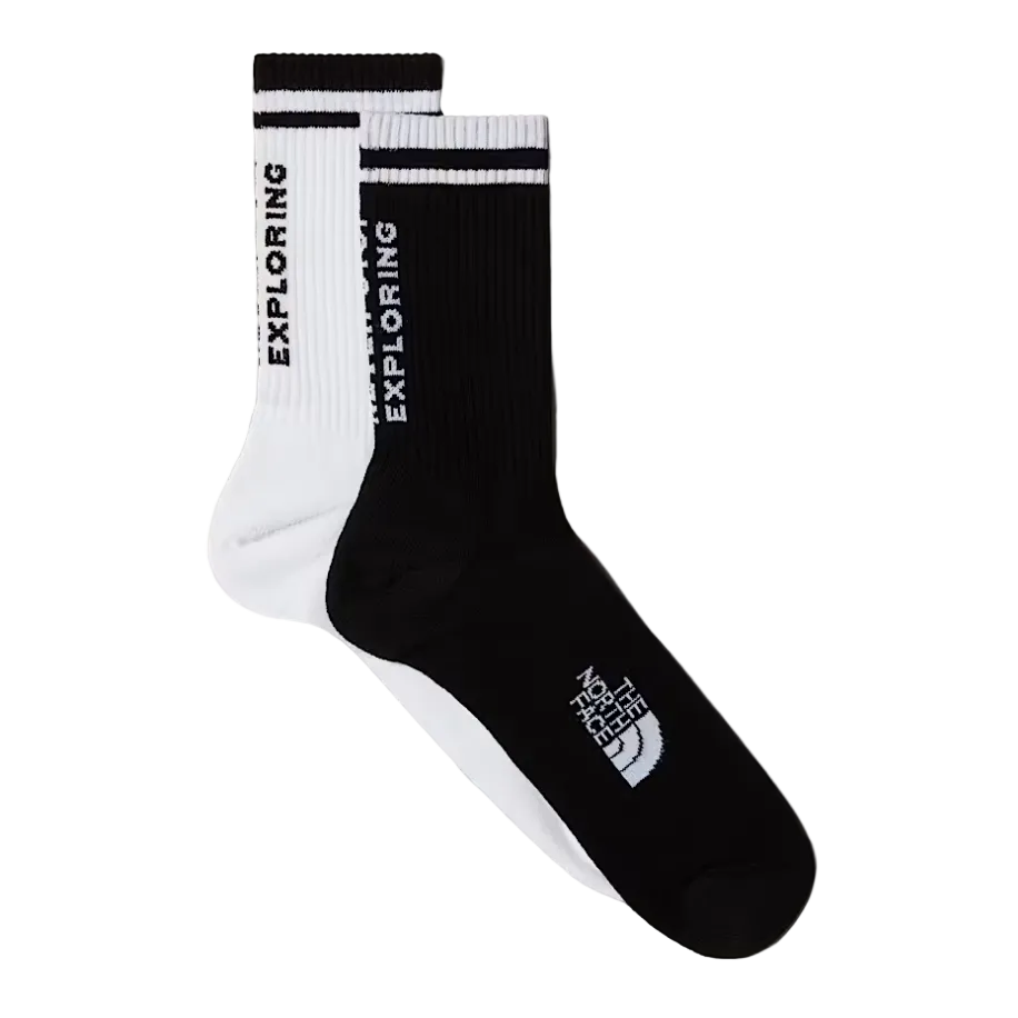 The North Face Unisex Socks Everyday Crew Black/White