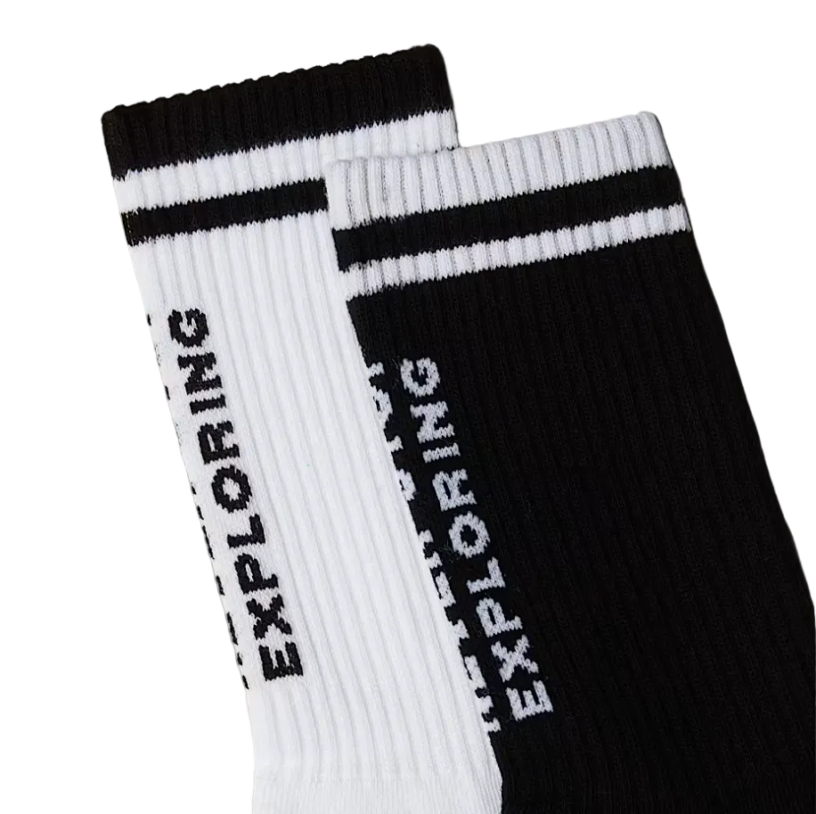 The North Face Unisex Socks Everyday Crew Black/White