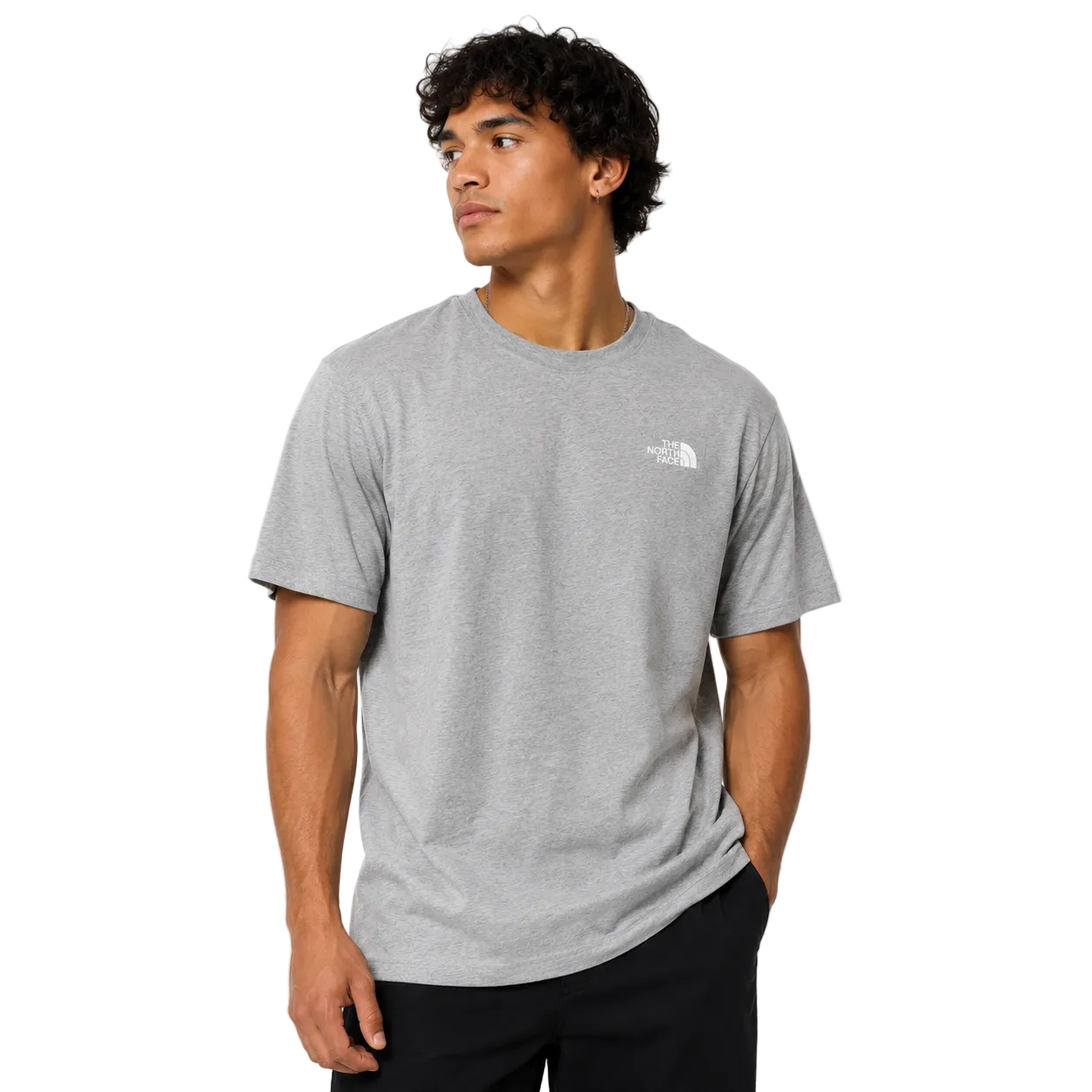 The North Face Mens T-Shirt Evolution Box Pale Grey Heather