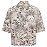 Numph Womens Shirt Shella Whitecap Gray