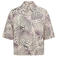 Numph Womens Shirt Shella Whitecap Gray